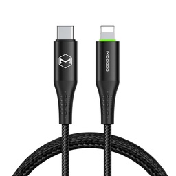 [3339014317] MCDODO CA-7360 1.2M Cable iPhone PD Fast Charge 3.0 Type-C to Lightning 36W Black
